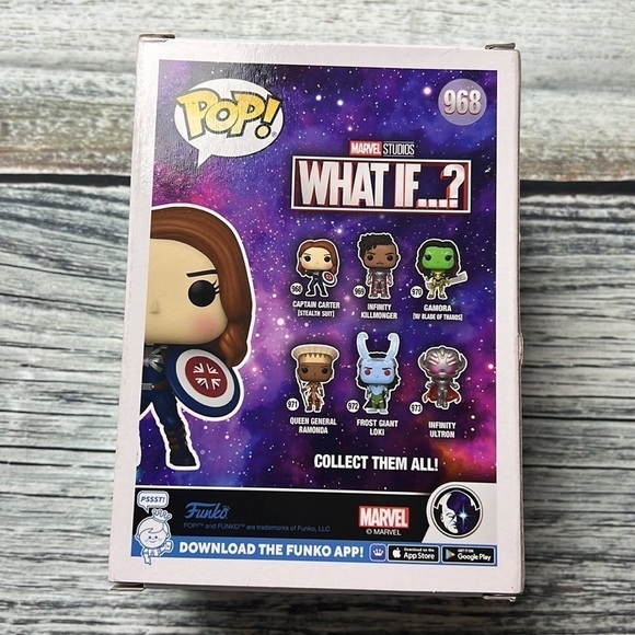 Marvel Funko Pop What If Captain Carter Stealth Suit 968 - 3” Bobble Head Figure - Picture 3 of 5